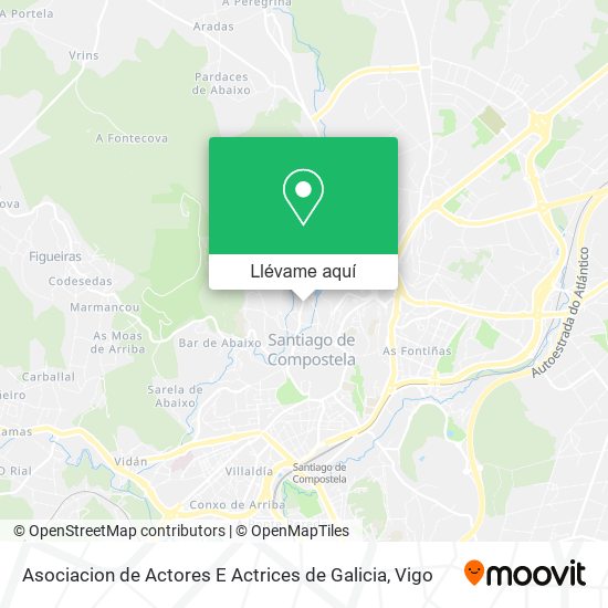 Mapa Asociacion de Actores E Actrices de Galicia