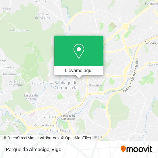 Mapa Parque da Almáciga