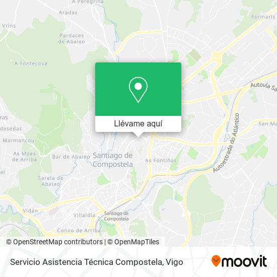 Mapa Servicio Asistencia Técnica Compostela