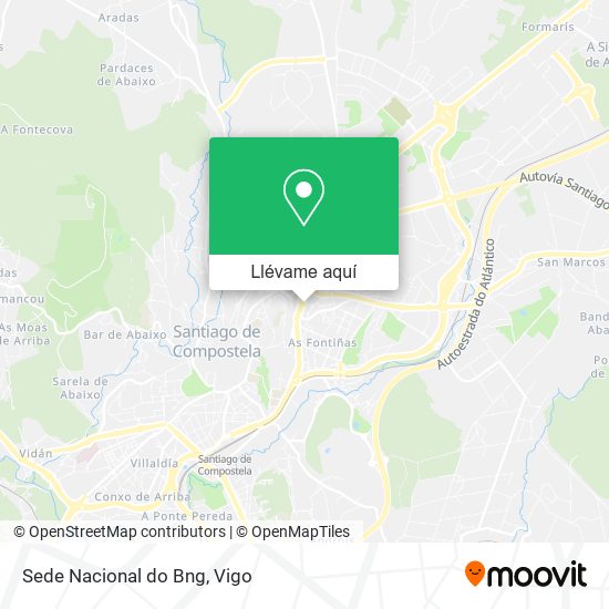 Mapa Sede Nacional do Bng