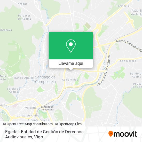 Mapa Egeda - Entidad de Gestión de Derechos Audiovisuales