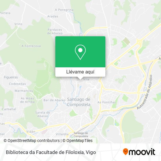 Mapa Biblioteca da Facultade de Filoloxía