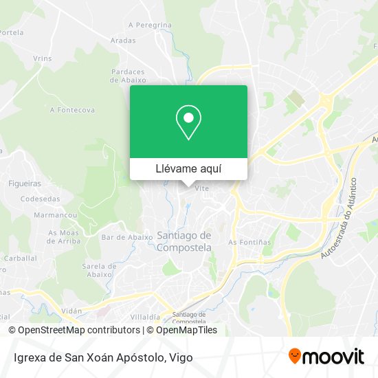 Mapa Igrexa de San Xoán Apóstolo