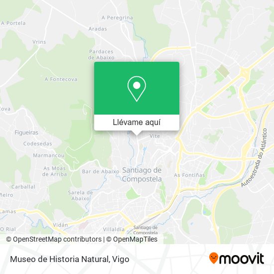 Mapa Museo de Historia Natural