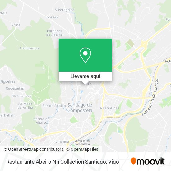 Mapa Restaurante Abeiro Nh Collection Santiago