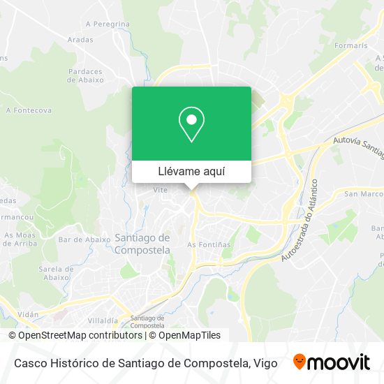 Mapa Casco Histórico de Santiago de Compostela