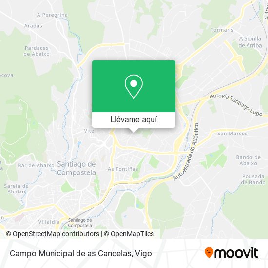 Mapa Campo Municipal de as Cancelas