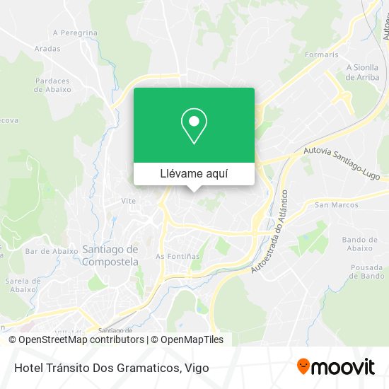 Mapa Hotel Tránsito Dos Gramaticos