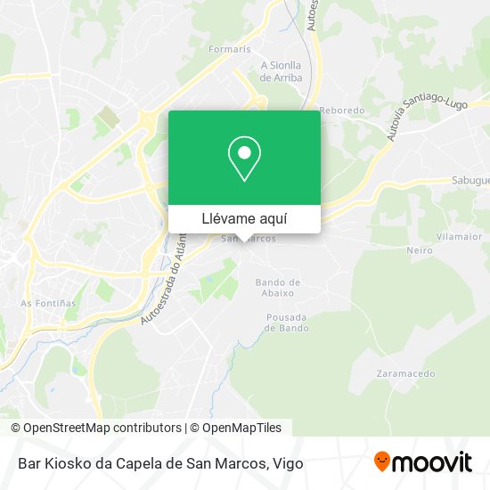 Mapa Bar Kiosko da Capela de San Marcos