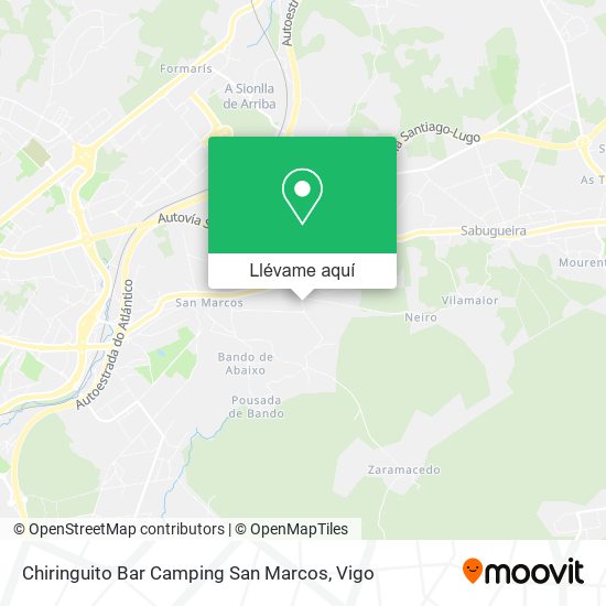 Mapa Chiringuito Bar Camping San Marcos