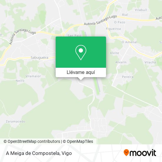 Mapa A Meiga de Compostela