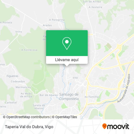 Mapa Taperia Val do Dubra