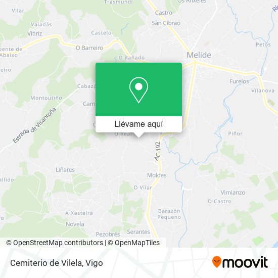 Mapa Cemiterio de Vilela