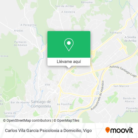 Mapa Carlos Vila García Psicoloxia a Domicilio