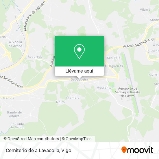 Mapa Cemiterio de a Lavacolla