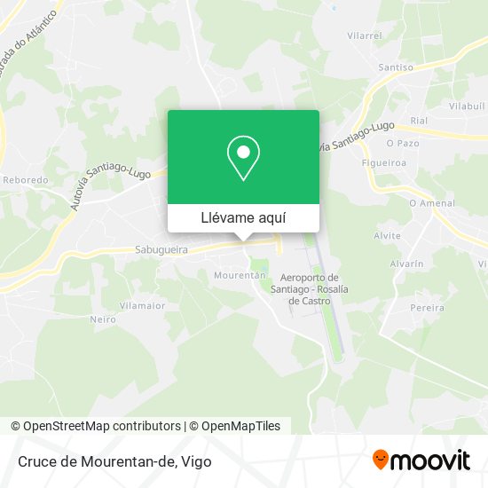 Mapa Cruce de Mourentan-de