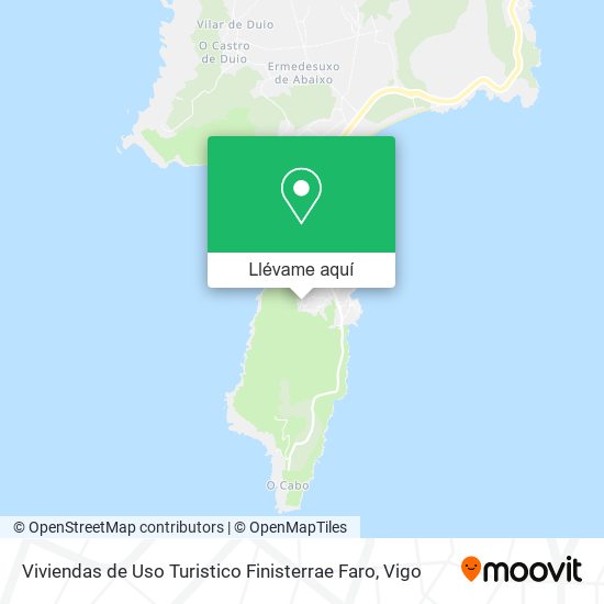 Mapa Viviendas de Uso Turistico Finisterrae Faro