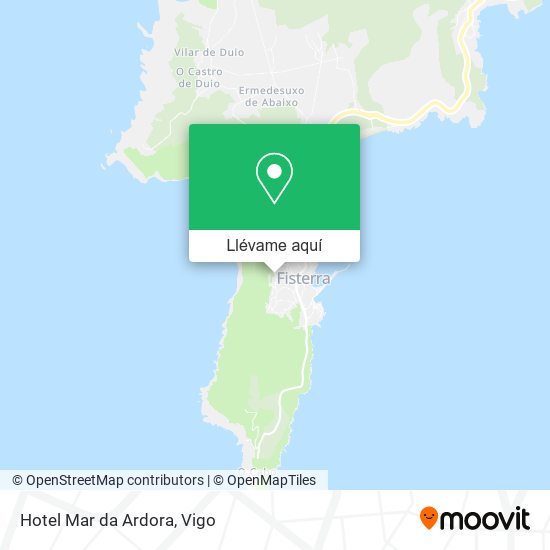 Mapa Hotel Mar da Ardora