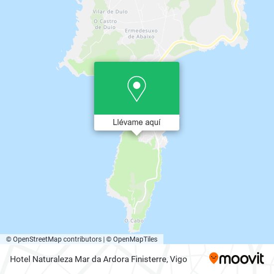 Mapa Hotel Naturaleza Mar da Ardora Finisterre