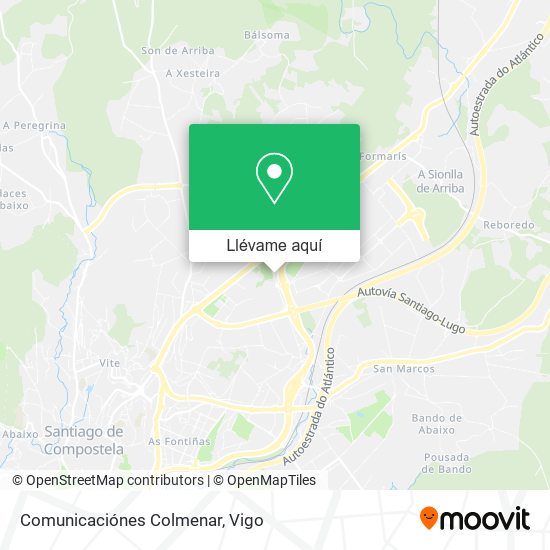 Mapa Comunicaciónes Colmenar