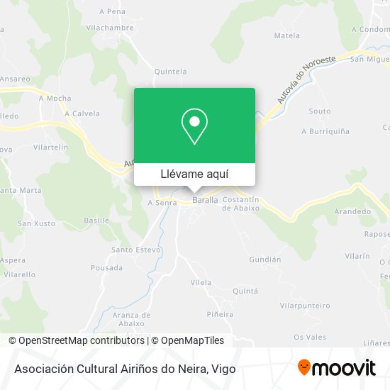 Mapa Asociación Cultural Airiños do Neira