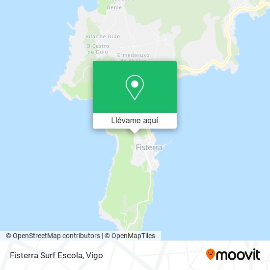 Mapa Fisterra Surf Escola