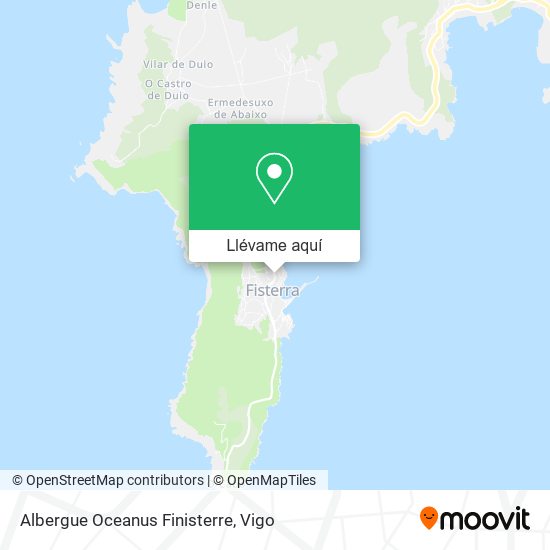 Mapa Albergue Oceanus Finisterre