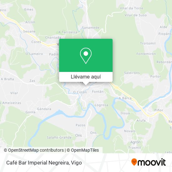 Mapa Café Bar Imperial Negreira