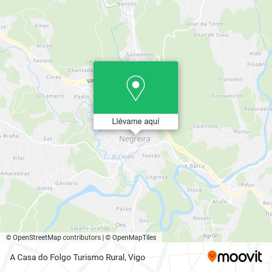 Mapa A Casa do Folgo Turismo Rural