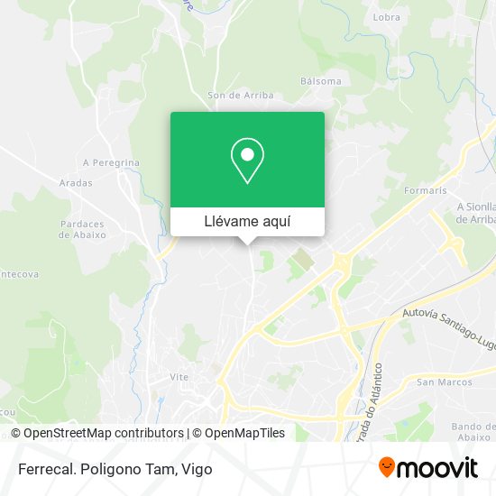 Mapa Ferrecal. Poligono Tam