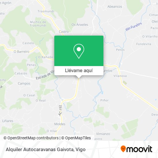 Mapa Alquiler Autocaravanas Gaivota