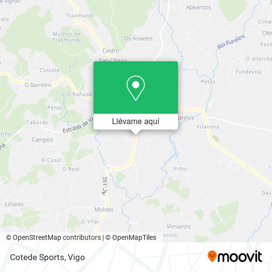 Mapa Cotede Sports