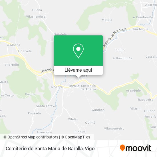 Mapa Cemiterio de Santa María de Baralla