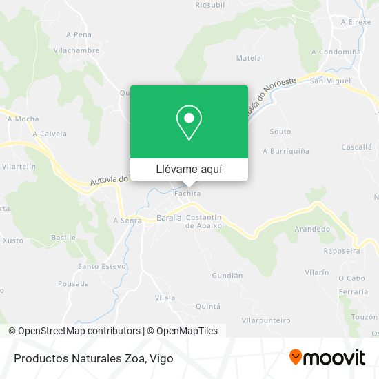 Mapa Productos Naturales Zoa