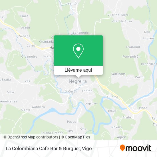 Mapa La Colombiana Café Bar & Burguer