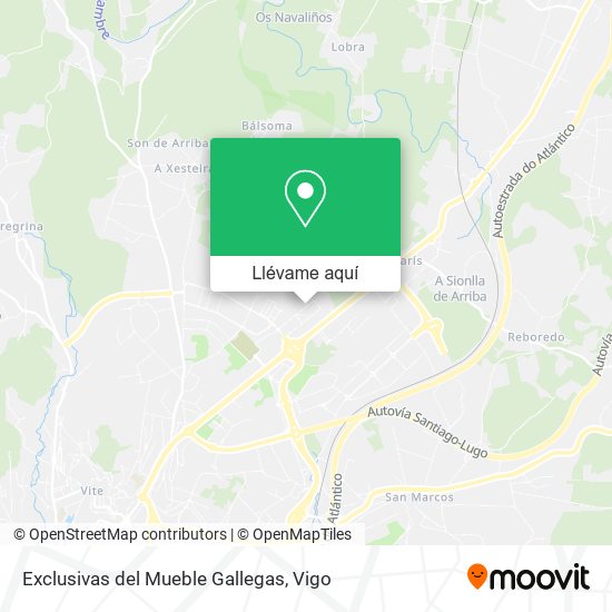 Mapa Exclusivas del Mueble Gallegas