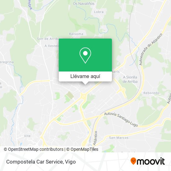Mapa Compostela Car Service