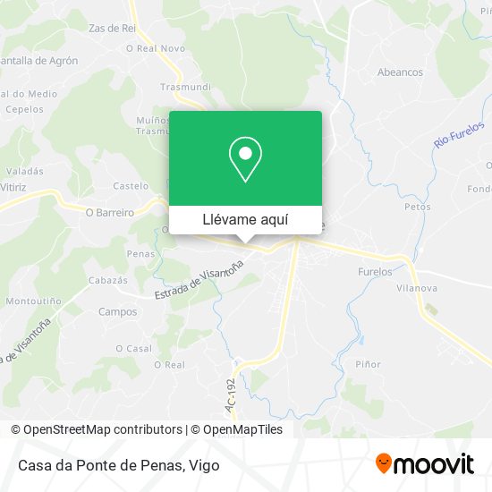 Mapa Casa da Ponte de Penas