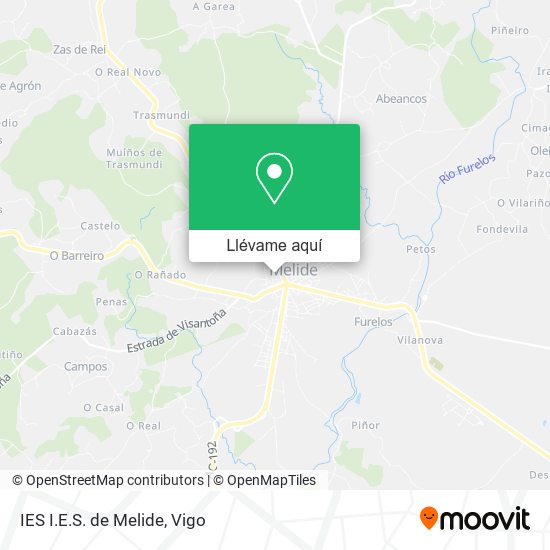 Mapa IES I.E.S. de Melide