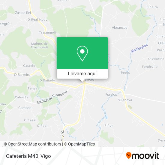 Mapa Cafetería M40
