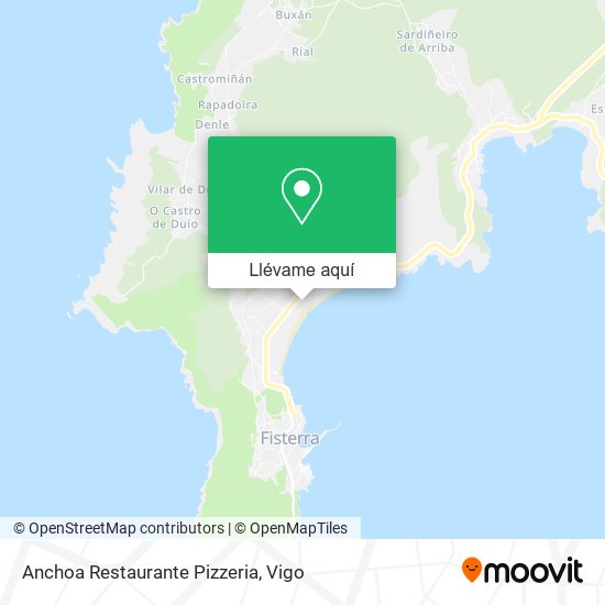 Mapa Anchoa Restaurante Pizzeria