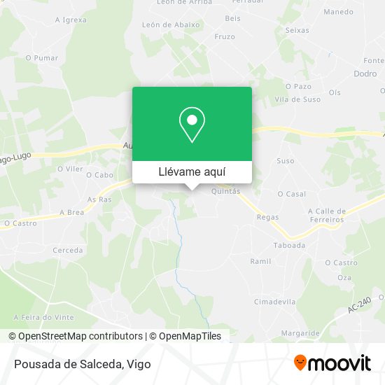 Mapa Pousada de Salceda