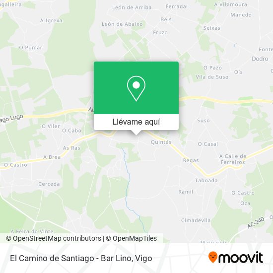 Mapa El Camino de Santiago - Bar Lino