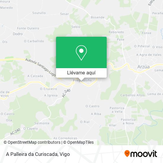 Mapa A Palleira da Curiscada