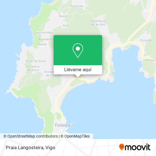 Mapa Praia Langosteira