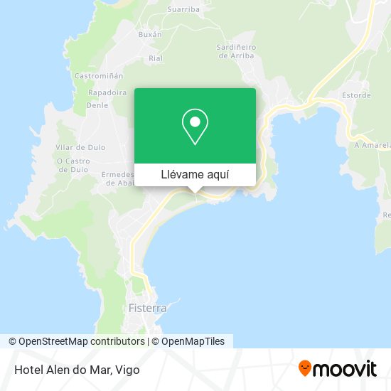 Mapa Hotel Alen do Mar