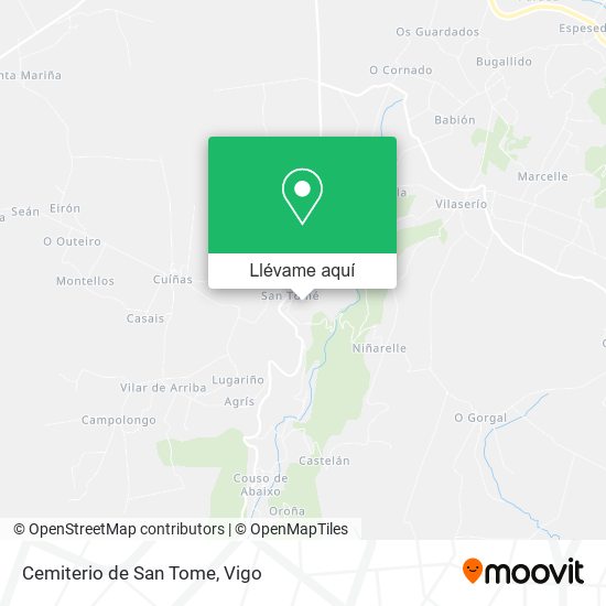 Mapa Cemiterio de San Tome