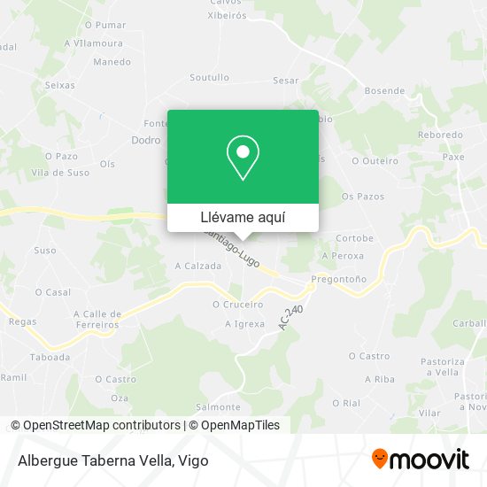 Mapa Albergue Taberna Vella