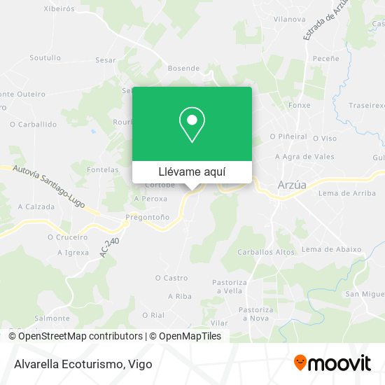 Mapa Alvarella Ecoturismo