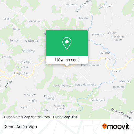 Mapa Xeou! Arzúa